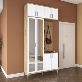 Hanah Home Soporte de Entrada EA153 - 4633 Nogal y Blanco
